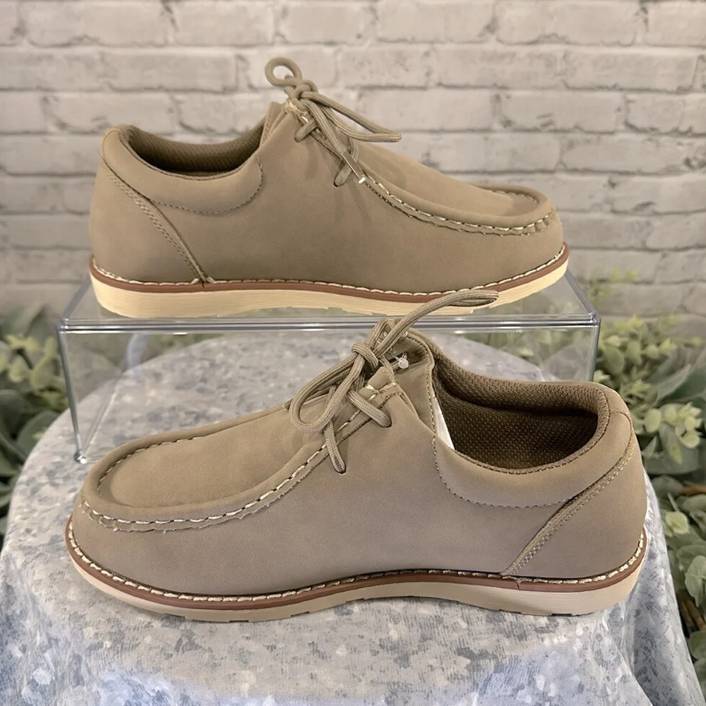 SONOMA “Zeke” Mushroom Stitch Moc Lace-up Casuals Boys 2M⭐️NWT & NIB